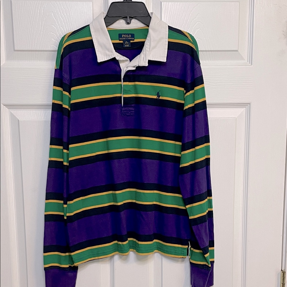 Polo by Ralph Lauren Boys Purple Striped Shirt